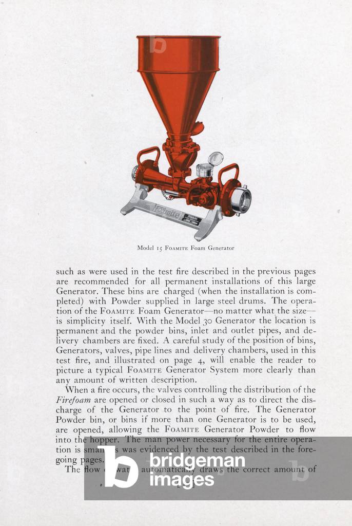 A Foamite Foam Generator Model Number 15