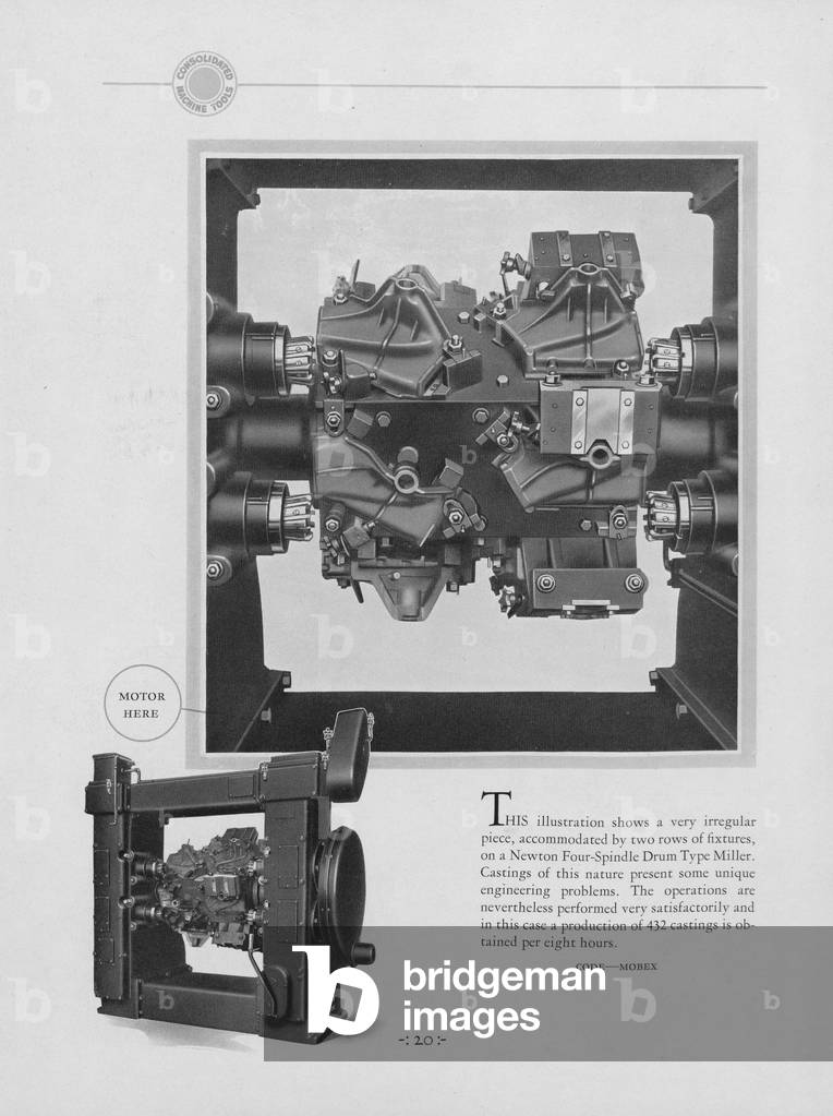Newton Four-Spindle Drum Type Miller