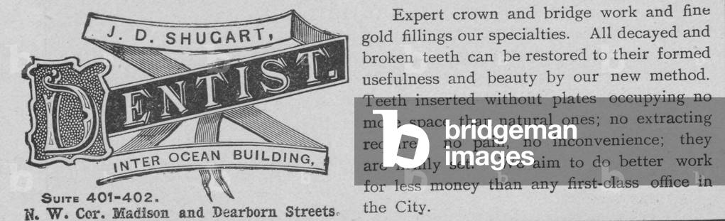 J.D. Shugart, Dentist Advertisement