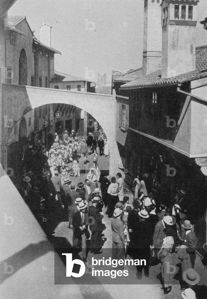 The Italian Village Exhibit At The Century Of Progress