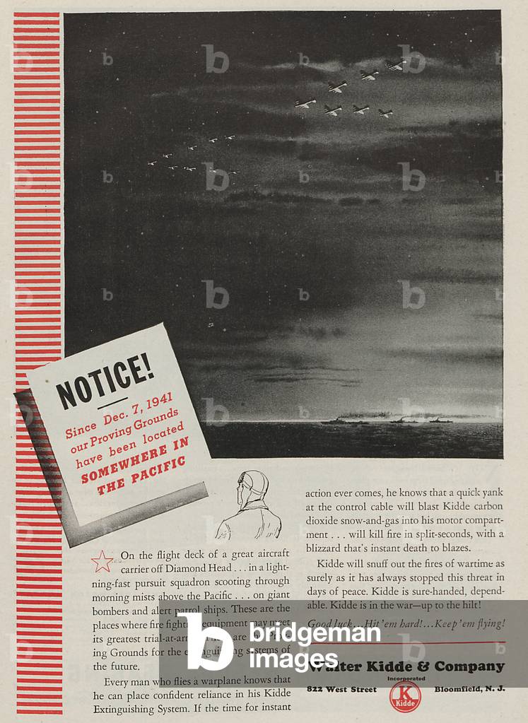 World War II Advertisement - Walter Kidde And Company Incorporated, Bloomfield, New Jersey