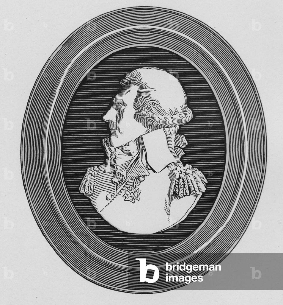 A Portrait Of The Gallant Marquis De Lafayette From 'Along The Pathway From Fibre To Paper', By W. C. Hamilton And Sons /The Riverside Paper Mills Company, PA