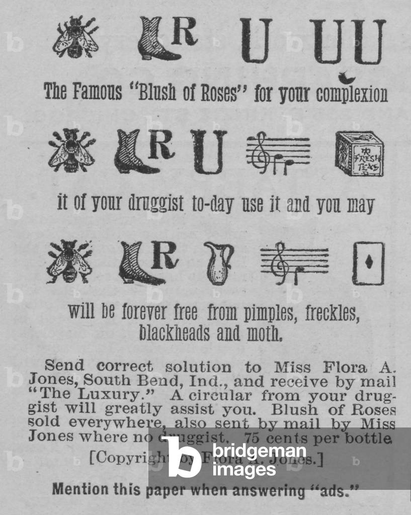 Blush Of Roses Advertisement