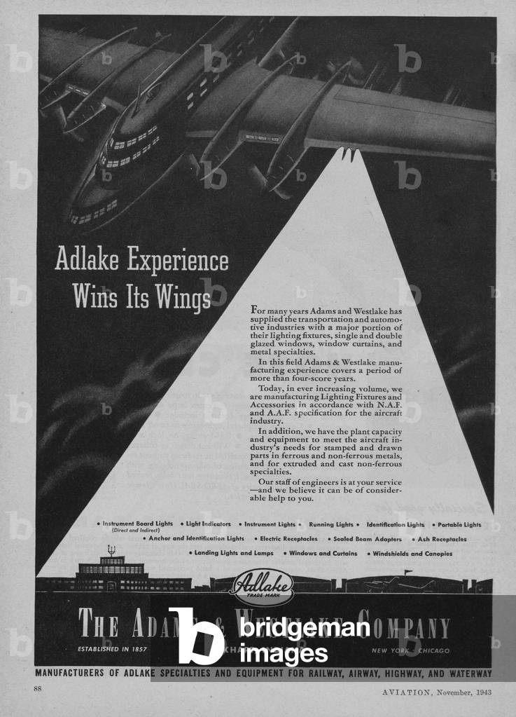 World War II Advertisement - The Adams & Westlake Company