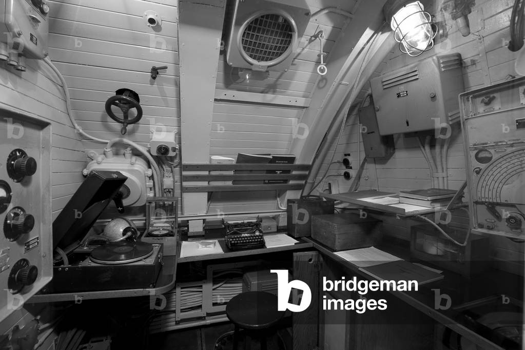 The Radio Room Of The Captured German Submarine U505