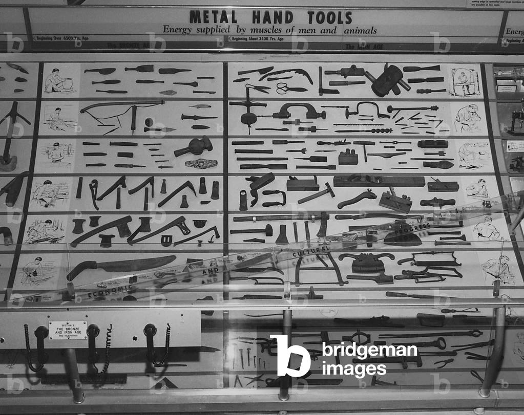 A Display Of Metal Hand Tools
