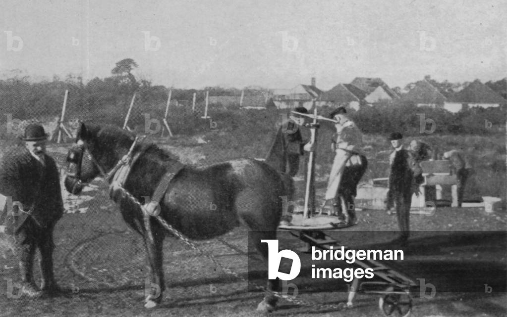 Men Drilling With A New York Engineering Company Empire Drill In England