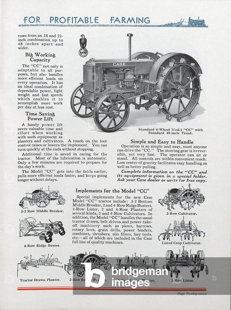 The New Case Model 'CC' Tractor