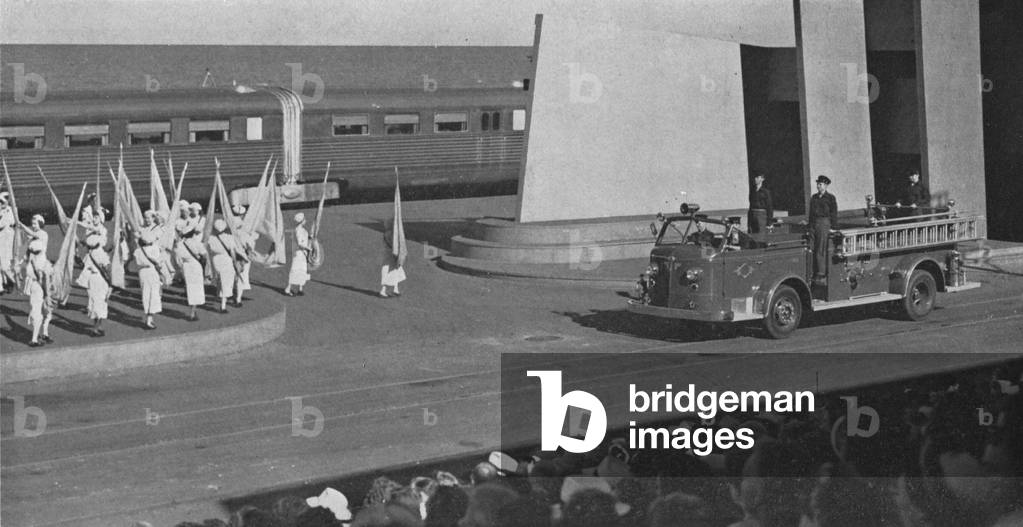 Photograph Of The Pageant Held At The 1949 Chicago Railroad Fair
