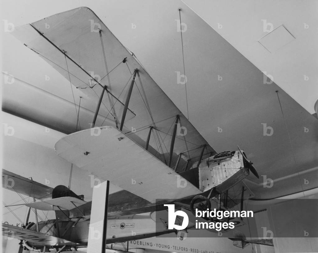 An Early Bi Wing Plane On Display At Museum Of Science And Industry