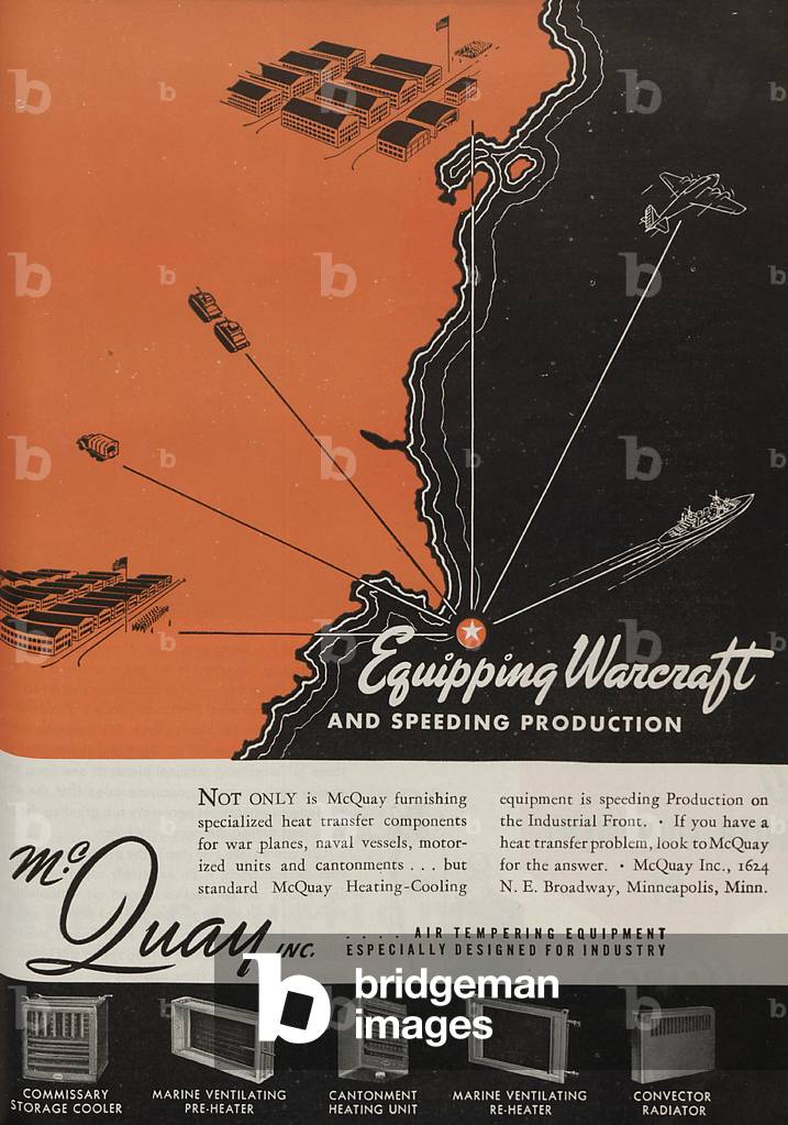 World War II Advertisement - McQuay Incorporated, Minneapolis, Minnesota