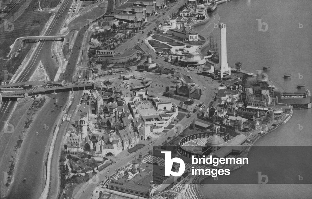 Heart Of The Exposition From The Air At The Century Of Progress