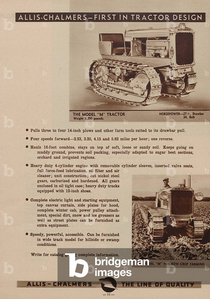 An Allis Chalmers Model M Tractor