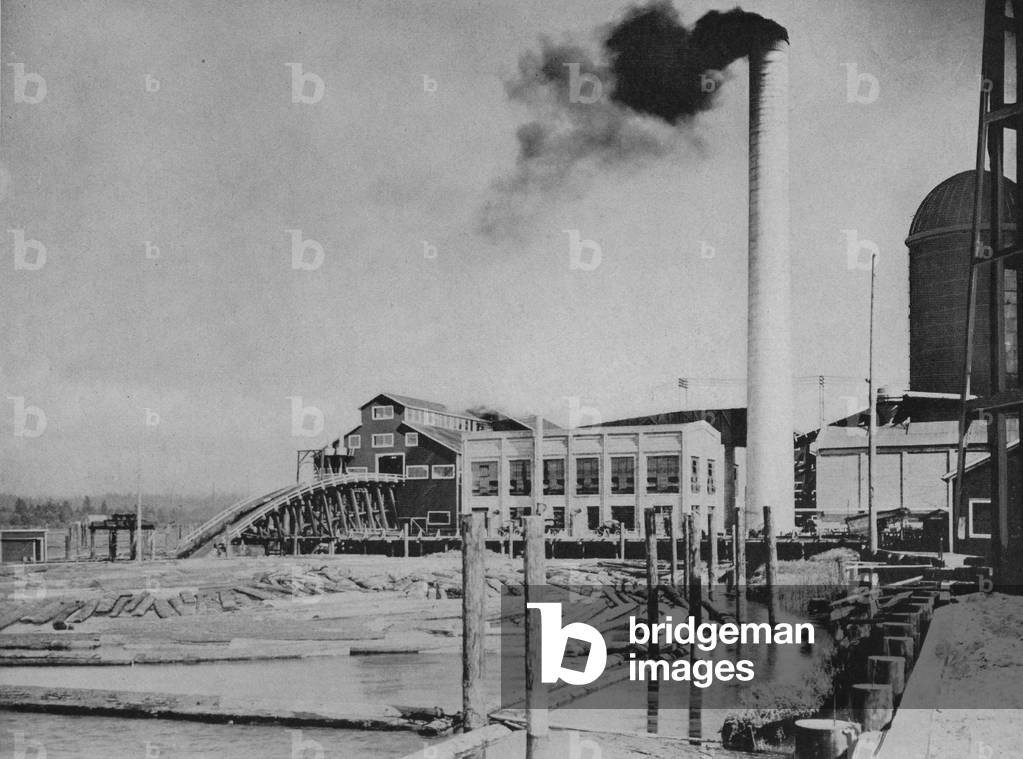 Allis Chalmers Steam Turbo Generators At Work For Weyerhaeuser Lumber Company Mill