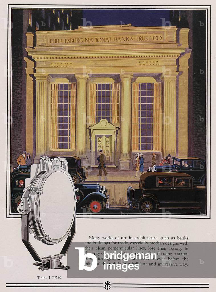 The Phillipsburg National Bank And Trust Company Building Equipped With Type LCE-20 Light Fixtures From The Crouse-Hinds Company