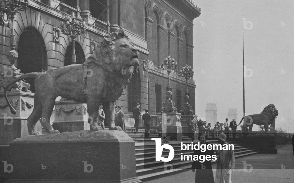 The Art Institute Of Chicago, 1932 (b/w photo)