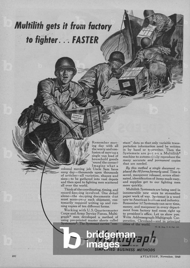 World War II Advertisement - Multigraph Corporation