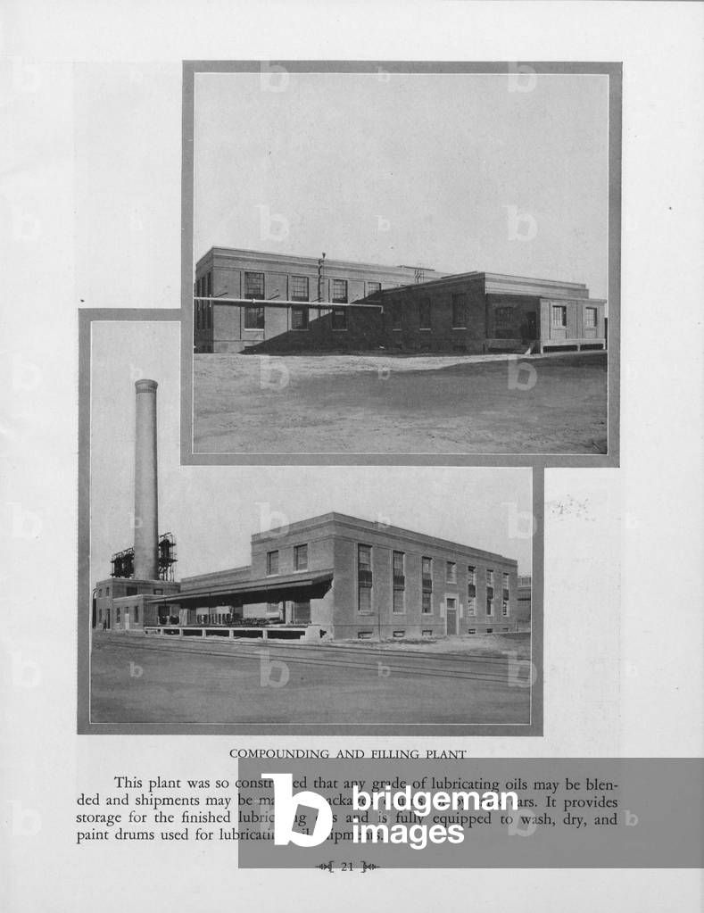 Various Exterior Views Of A Compounding And Filling Plant Within A Petroleum Refinery