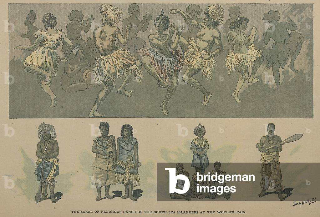 Inter-Ocean Illustrated Supplement - The Sakai, Or Religious Dance Of The South Sea Islanders At The World's Fair