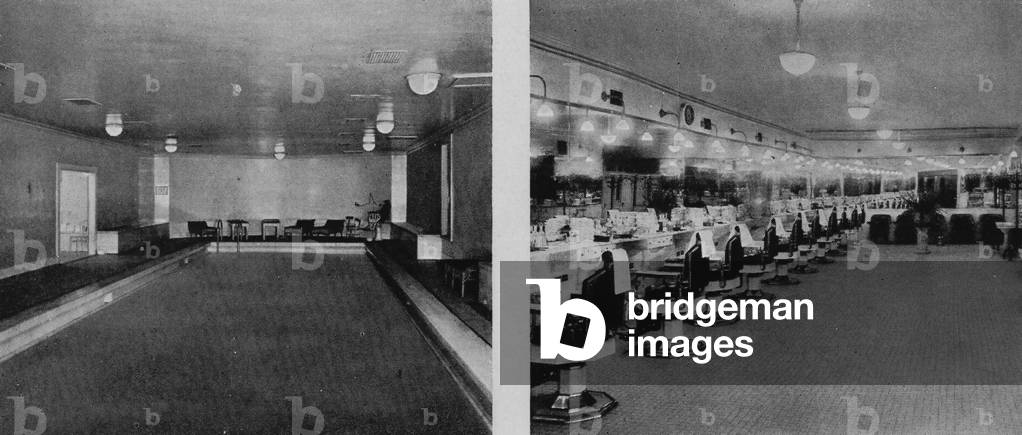 Images Of The Inside Of The Woolworth Building Giving Views Of The Swimming Pool, Turkish Bath And The Barber Shop