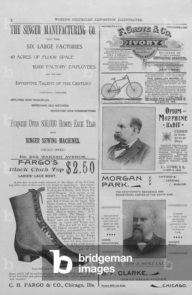 Advertisements From The World's Columbian Exposition Illustrated