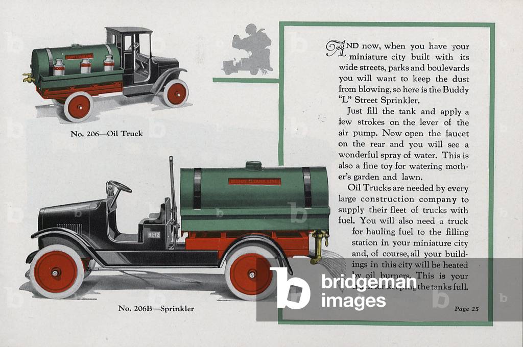 The Buddy 'L' Oil Truck And Sprinkler Truck