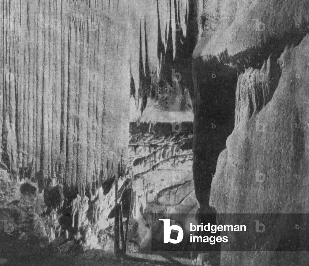 Westinghouse Electric And Manufacturing Company's Floodlight Equipment Lighting Up Mammoth Cave In Cave City, Kentucky