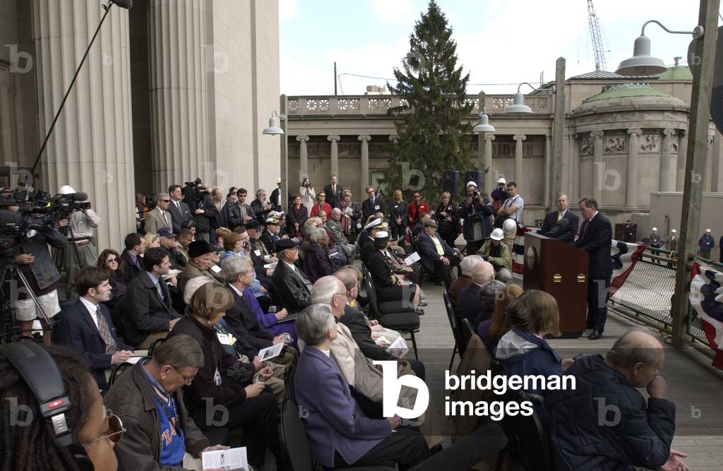 Members Of The Press And Delegates At The U505 Relocation Ceremony