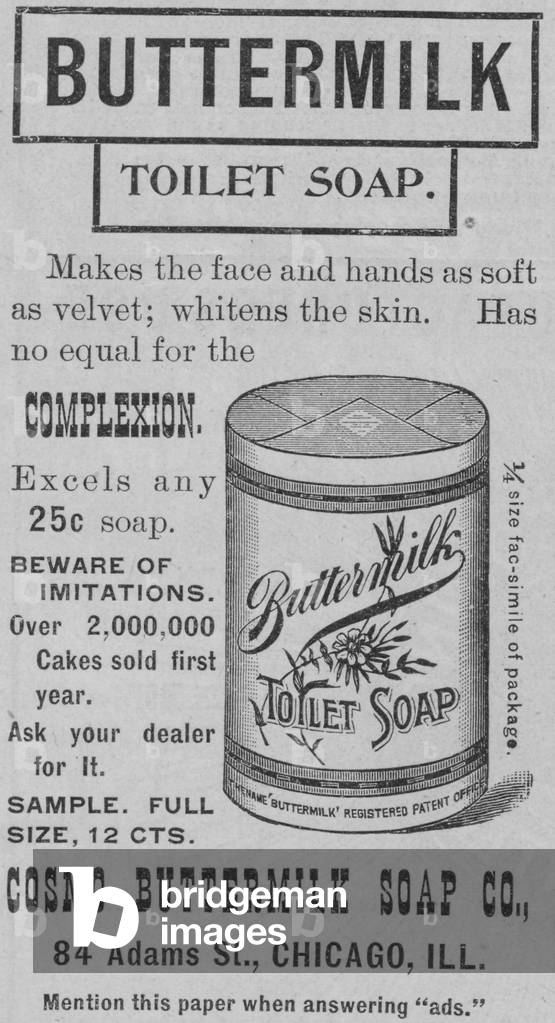 Buttermilk Toilet Soap Advertisement