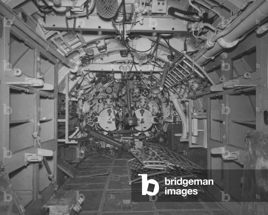 The After Torpedo Room Looking Aft On The Captured German Submarine U505