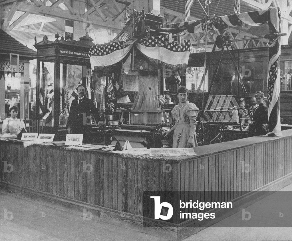 Woman's Silk Culture Exhibit At The World's Columbian Exposition