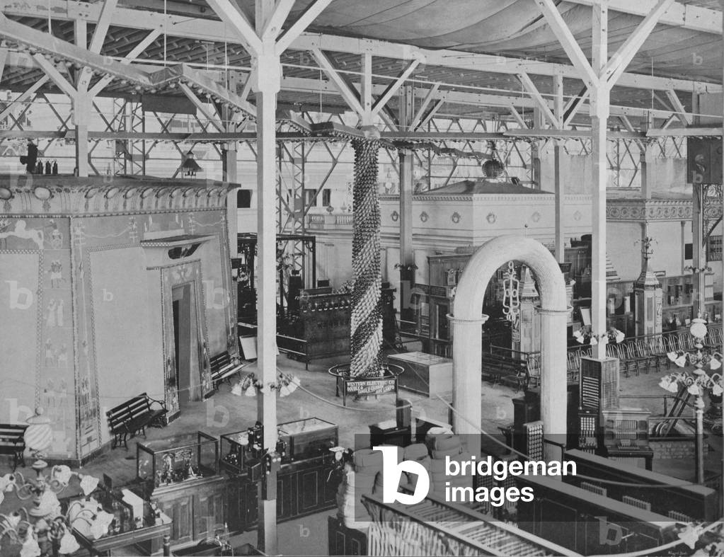 Interior Of Electricity Building At The World's Columbian Exposition