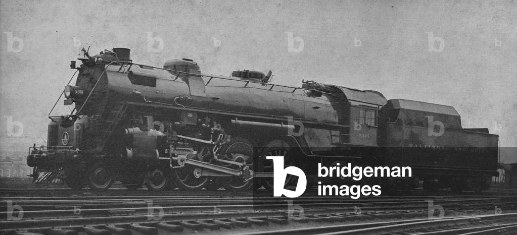 The 5314 President Pacific Passenger Train Of The Baltimore And Ohio Railroad