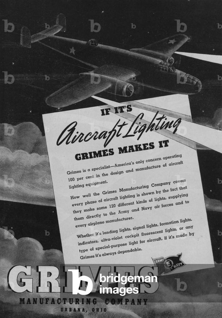 World War II Advertisement - Grimes Manufacturing Company, Urbana, Ohio