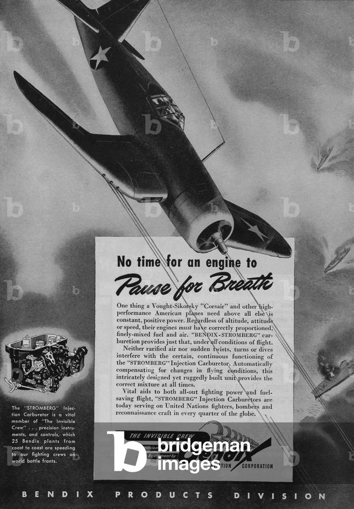 World War II Advertisement - Bendix Aviation Corporation