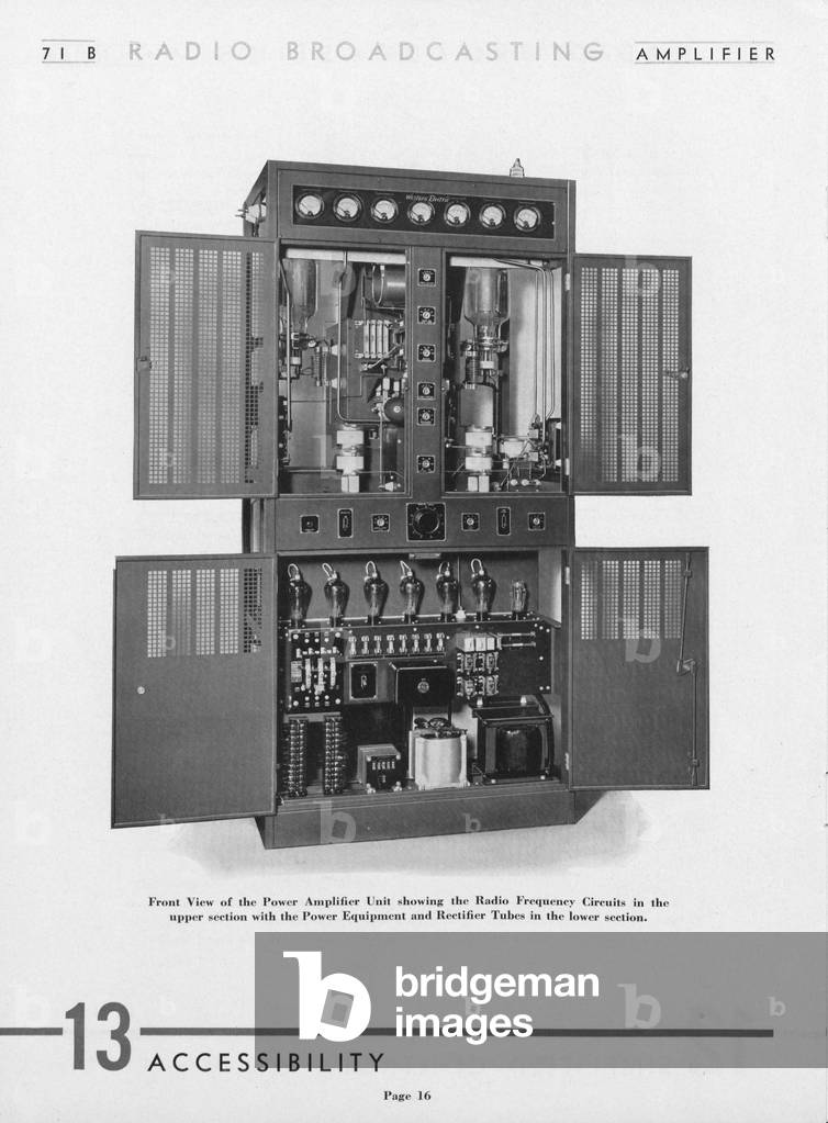 Western Electric Company's Power Amplifier Unit
