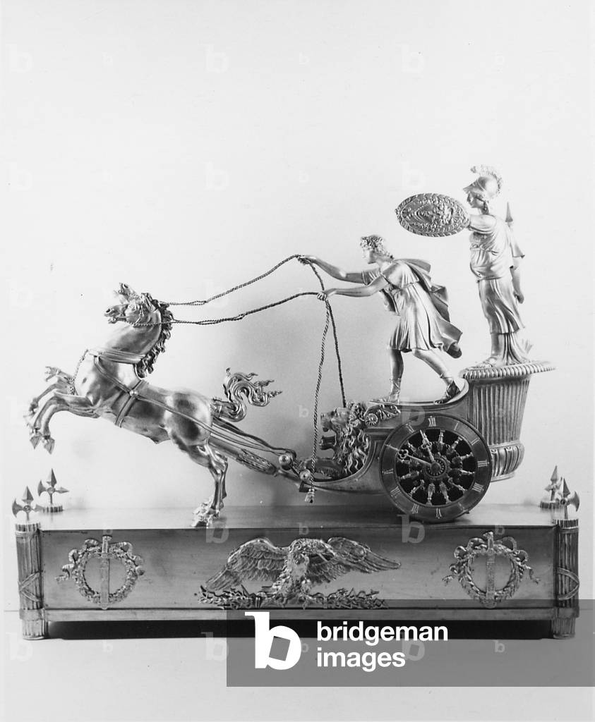 An Empire Ormolu Striking Mantel Clock