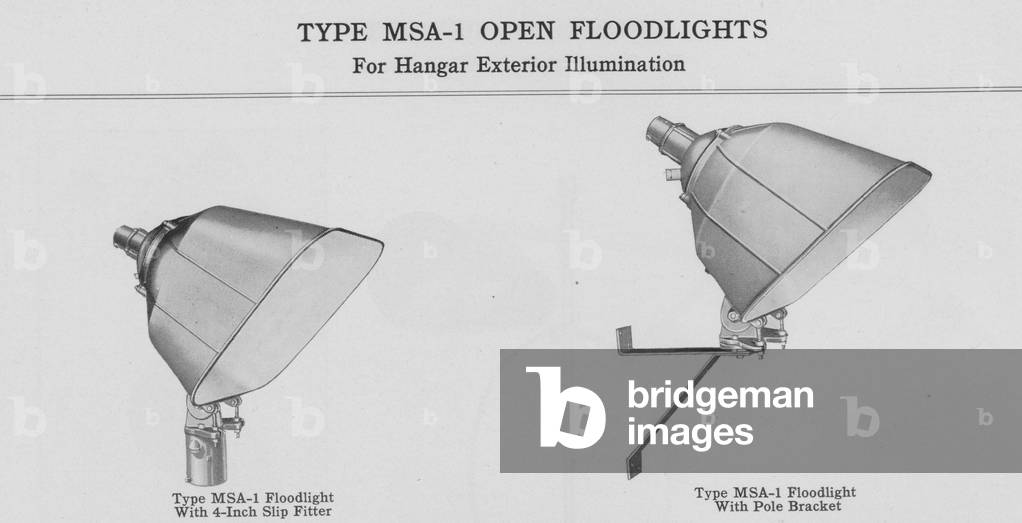 Type MSA-1 Floodlights From The 'Airport And Airway Lighting Equipment', Crouse-Hinds Company Catalog