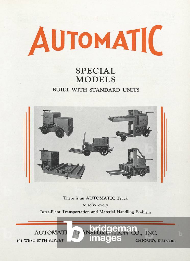 Various Images Of Automatic Transportation Company's Automatic Special Models Built With Standard Units