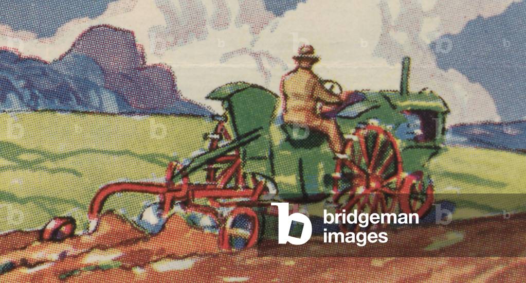 Oliver Hart-Parr Row Crop Tractor Equipped With A Plow