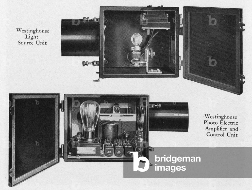 Image Of A Westinghouse Light Source And A Westinghouse Photo Electric Amplifier And Control Unit