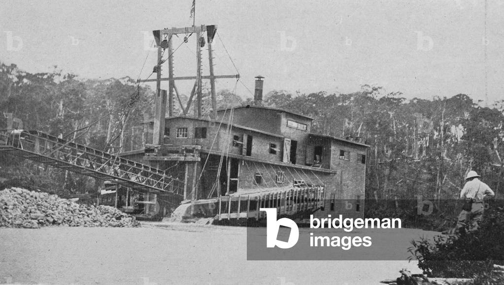 Rear View Of The New York Engineering Company's Gumoas Dredge In The Philippines