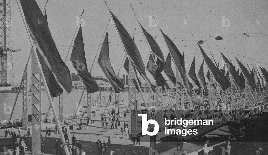 Avenue Of Flags At The Century Of Progress