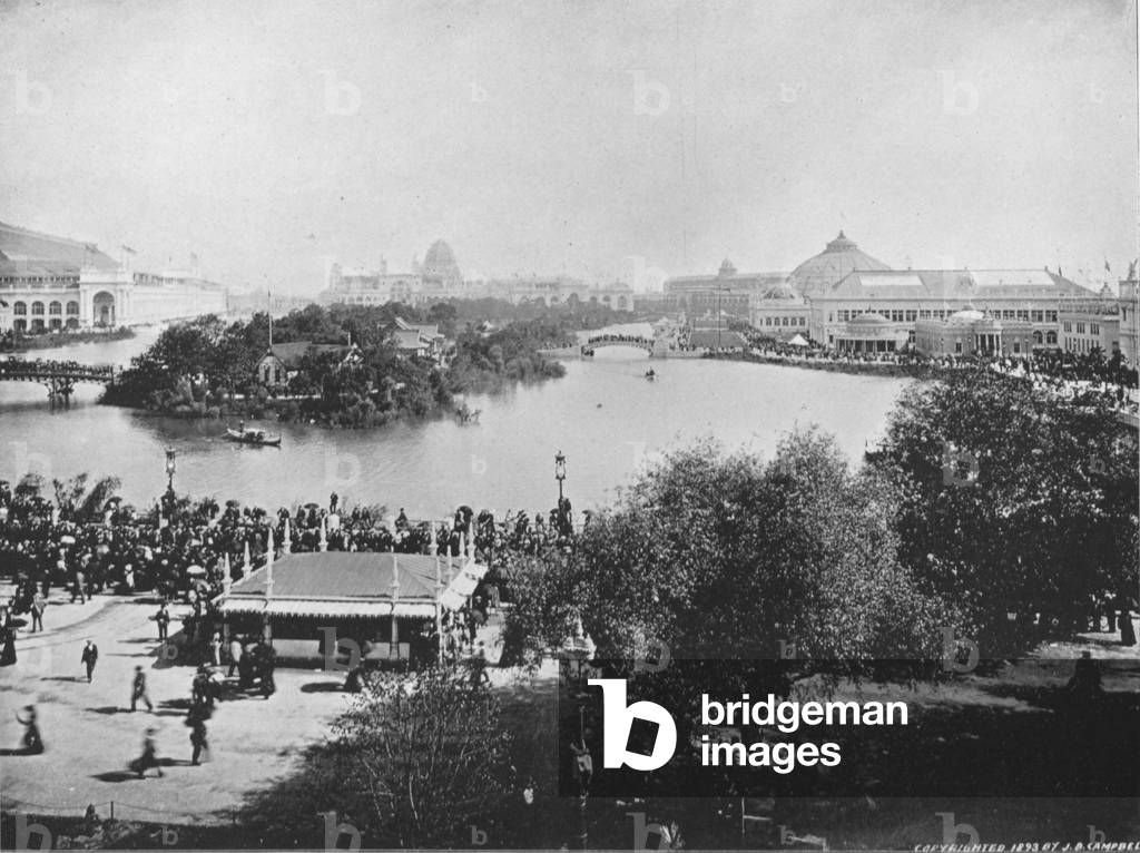 Wooded Island And Lagoons At The World's Columbian Exposition