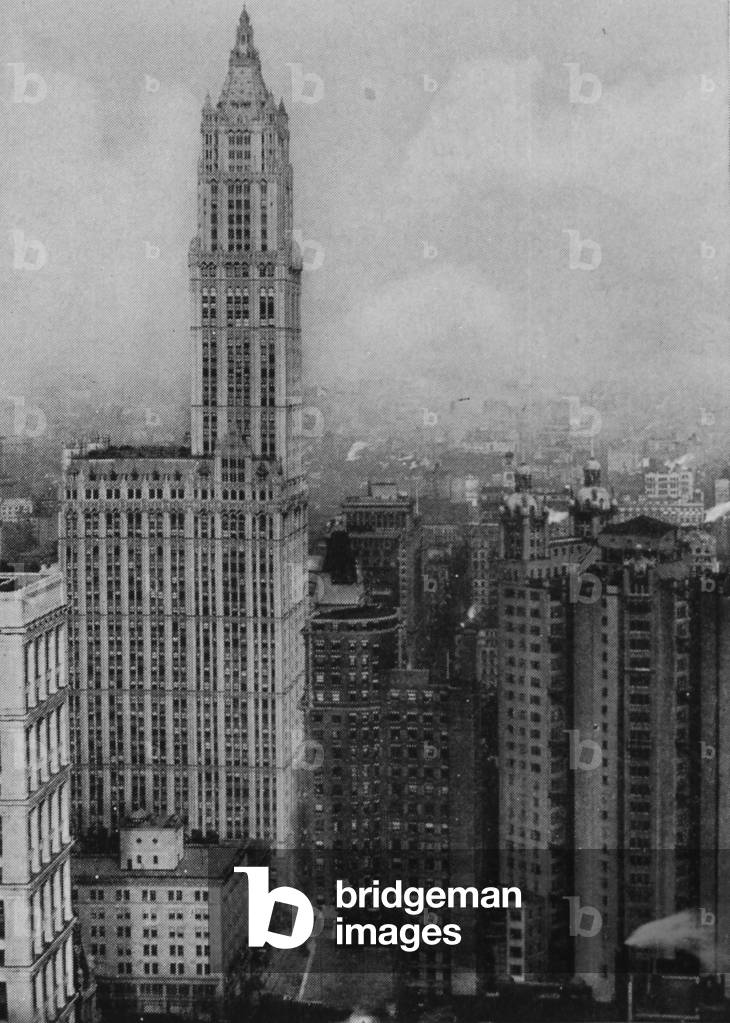 Distant View, From Broadway, Of The Entire Woolworth Building