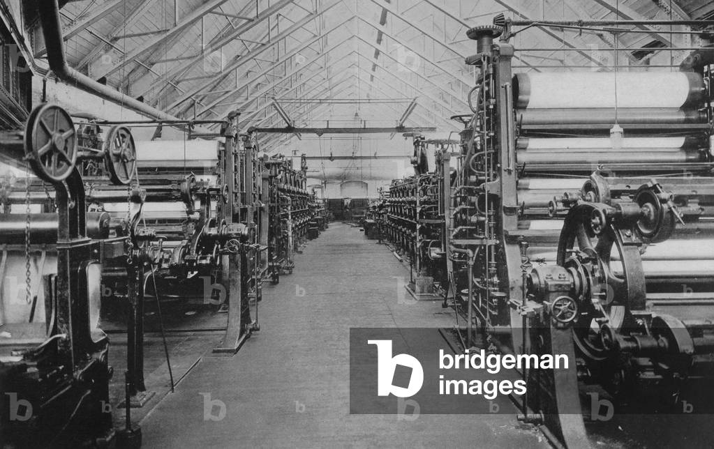 The Fourdrinier Paper Machine At A Paper Mill