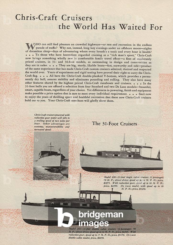 Various Angles Of The Thirty-One Foot Chris-Craft Cruiser