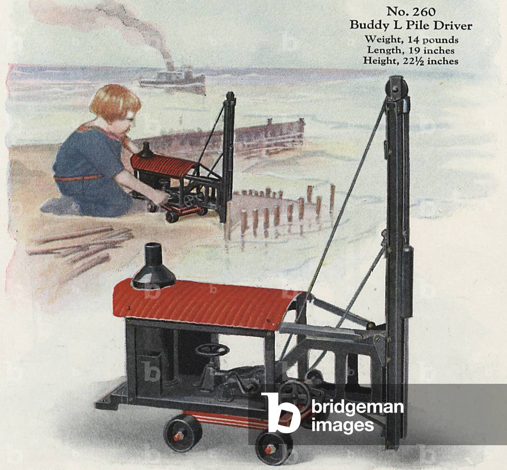 A Buddy 'L' Pile Driver