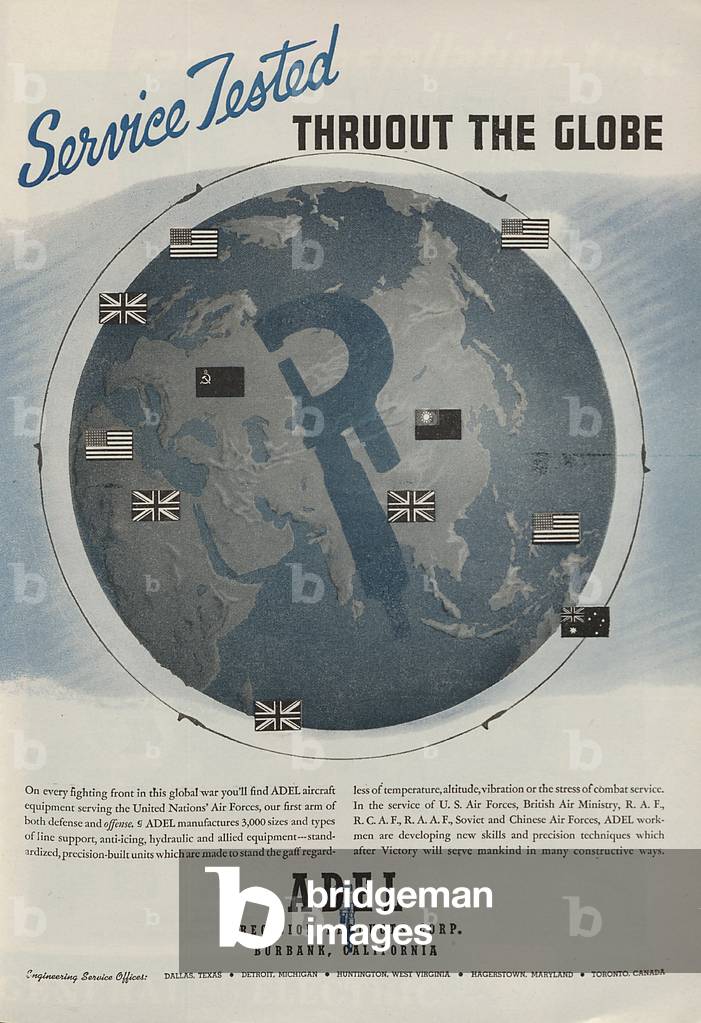 World War II Advertisement - Adel Precision Products Corporation, Burbank, California