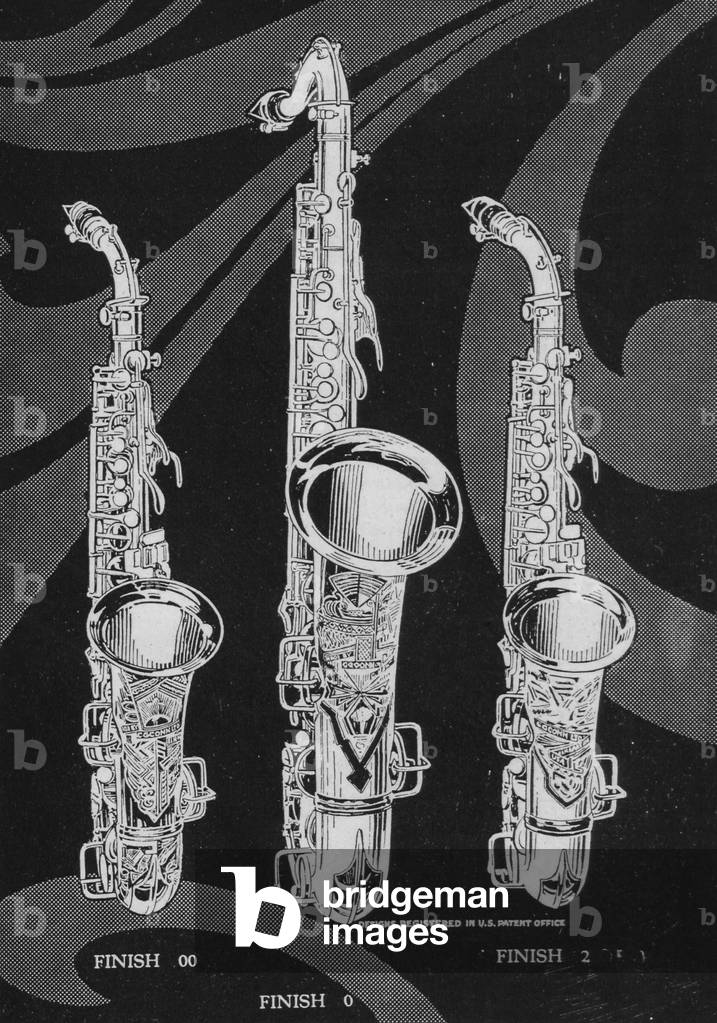 Charles Gerard Conn Saxophones In A New Modern Style Engraving Design